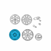 OEM 2007 Lexus GS350 Wheel, Disc Diagram - 42611-30A60