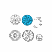 OEM 2007 Lexus IS350 WHEEL, DISC Diagram - 42611-53362