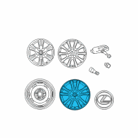 OEM Lexus IS250 Wheel, Disc Diagram - 42611-WY070