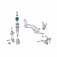 OEM 2013 Scion xD Upper Mount Diagram - 48609-52100