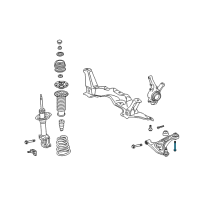 OEM Toyota Prius C Lower Control Arm Mount Bolt Diagram - 90119-14144