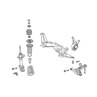 OEM Toyota Bearing Diagram - 48619-0D011