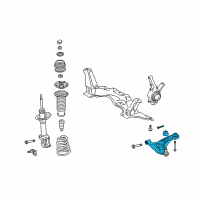 OEM 2014 Toyota Prius C Lower Control Arm Diagram - 48068-59145