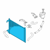 OEM 2019 Lexus RC300 Radiator Assembly, Inter Diagram - 16550-36030