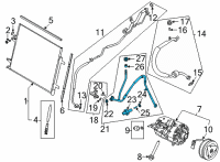 OEM 2022 Ford F-350 Super Duty Hose & Tube Assembly Diagram - LC3Z-19972-C