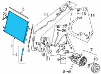 OEM Ford F-350 Super Duty Condenser Diagram - LC3Z-19712-A