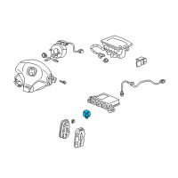 OEM 2005 Acura RSX Sensor Assembly, Side Impact (Siemens) Diagram - 77970-S6M-A93