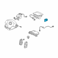 OEM Acura RSX Sensor Assembly, Right Front Side (Denso) Diagram - 77930-S6M-A82