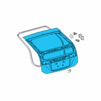 OEM 2015 Toyota Prius Lift Gate Diagram - 67005-47222