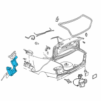 OEM 1995 Chevrolet Cavalier Hinge Asm-Rear Compartment Lid <Use 1C6L Diagram - 22602062