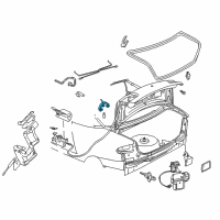 OEM 2000 Pontiac Sunfire Lamp Asm, Rear Compartment Courtesy Diagram - 12368137