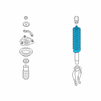 OEM Hyundai Azera Spring-Front Diagram - 54650-3L031