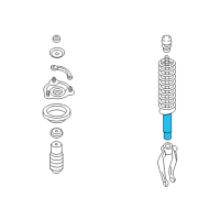 OEM 2011 Hyundai Azera Strut Assembly Diagram - 54611-3L630