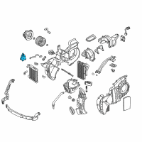 OEM 2015 Hyundai Santa Fe Heater Blend Door Actuator Diagram - 97161-1UAA0