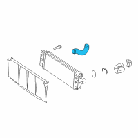 OEM Dodge Hose-Turbo To Charge Air Cooler Diagram - 68047331AA