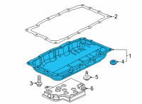 OEM 2022 Chevrolet Camaro Oil Pan Diagram - 24294924