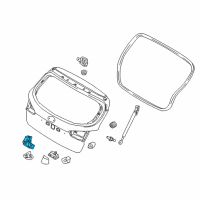 OEM 2018 Kia Forte Tail Gate Latch Assembly Diagram - 81230A7500