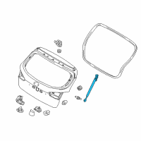 OEM Kia Forte Lifter Assembly-Tail Gate Diagram - 81770A7001