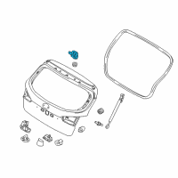 OEM 2015 Hyundai Elantra GT Hinge Assembly-Tail Gate Diagram - 79770-A5000