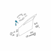 OEM Hyundai Azera Front Door Lock Assembly, Left Diagram - 81970-3LA00