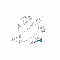 OEM 2010 Hyundai Azera Latch & ACTUATOR Assembly-Front Door O Diagram - 81320-3L031