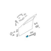 OEM 2006 Hyundai Azera Interior Door Handle Assembly, Right Diagram - 82620-3L000