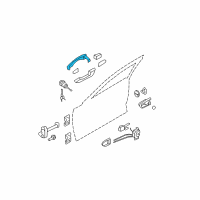 OEM 2010 Hyundai Azera Door Handle Assembly, Exterior Diagram - 82651-3L001