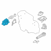 OEM 2013 Nissan Cube Engine Mounting Insulator, Right Diagram - 11210-1FC0A