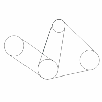 OEM 1999 Toyota Celica AC Belt Diagram - 99365-81110-78