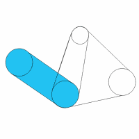 OEM Toyota RAV4 Power Steering Belt Diagram - 99363-90760-83