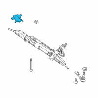 OEM 2012 BMW 135i Steering Box Heat Resistant Plate Diagram - 32-10-6-780-920