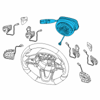 OEM 2019 Chrysler 300 Steering Column Diagram - 6NE93DX9AC