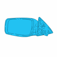 OEM 2001 Lincoln LS Side View Mirrors Diagram - XW4Z17682EA