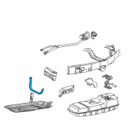 OEM Ford Explorer Support Strap Diagram - XL2Z-9054-HA