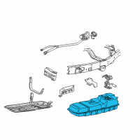 OEM 2000 Ford Explorer Tank Assembly Diagram - F87Z-9002-SA