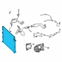 OEM Chrysler 200 CONDENSER-Air Conditioning Diagram - 68195662AA