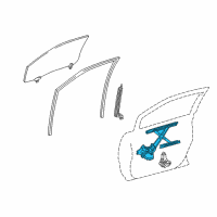 OEM 2002 Toyota Highlander Regulator Diagram - 69801-48020