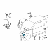 OEM Lexus Sensor Sub-Assembly, Height Control Diagram - 89406-50080