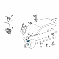 OEM 2005 Lexus LS430 Sensor Sub-Assembly, Height Control Diagram - 89406-50080