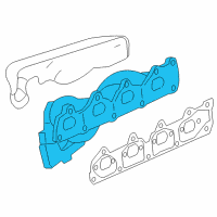 OEM 2008 Saturn Sky Engine Exhaust Manifold Diagram - 12620983