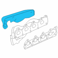 OEM Pontiac Solstice Shield-Exhaust Manifold Heat Diagram - 12582378