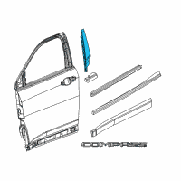 OEM 2021 Jeep Compass APPLIQUE-B Pillar Diagram - 68242467AC