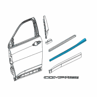 OEM Jeep Compass WEATHERSTRIP-Door Belt Outer Diagram - 68242114AA