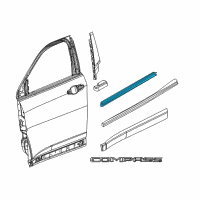 OEM 2017 Jeep Compass WEATHERSTRIP-Door Belt Inner Diagram - 68242112AA