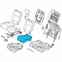 OEM 2013 BMW 535i GT Seat Cushion Pad Diagram - 52209143395