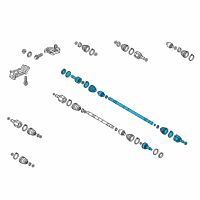 OEM Kia Soul Joint Assembly-Cv RH Diagram - 49501B2500