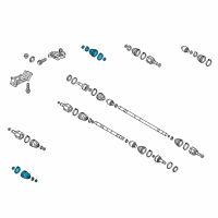 OEM 2019 Kia Soul Boot Kit-Front Axle Differential Diagram - 49584B2200