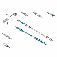 OEM 2012 Kia Soul Joint Assembly-Cv LH Diagram - 49500B2500