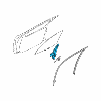 OEM 2001 Infiniti I30 Rear Door Window Regulator Assembly, Right Diagram - 80720-2Y00A