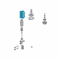 OEM Honda Fit Spring, Front Diagram - 51401-SLN-A03